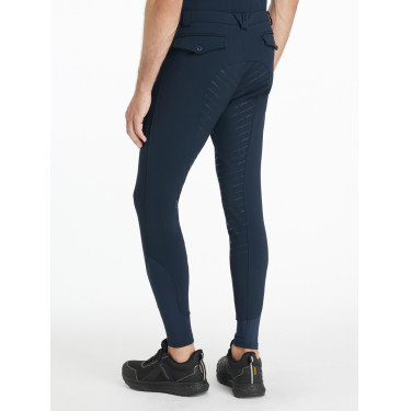 Calças de equitação LeMieux com fundo de silicone Sports para homem Marinho Azul-marinho