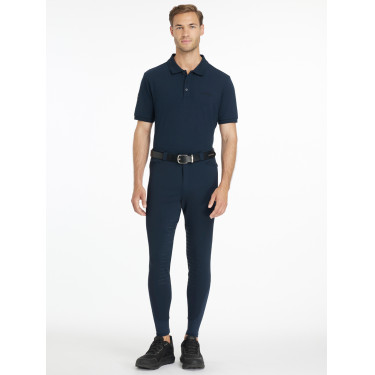 Calças de equitação LeMieux com fundo de silicone Sports para homem Marinho Azul-marinho