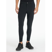 Calças de equitação LeMieux com fundo de silicone Sports para homem Amêndoa Castanho