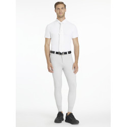 Calças de equitação LeMieux Sport para homem Cinza claro Cinzento