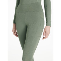 Camisola de equitação LeMieux escovada Natalie mulher Alecrim Verde