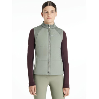 Colete de treino sem mangas Young Rider LeMieux Pammy Alecrim Verde Colete de treino sem mangas Young Rider LeMieux Pammy Alecrim Verde