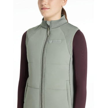 Colete de treino sem mangas Young Rider LeMieux Pammy Alecrim Verde Colete de treino sem mangas Young Rider LeMieux Pammy Alecrim Verde