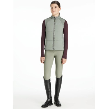 Colete de treino sem mangas Young Rider LeMieux Pammy Alecrim Verde Colete de treino sem mangas Young Rider LeMieux Pammy Alecrim Verde