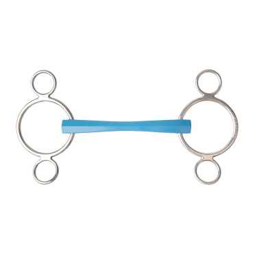 Mordedor ajustável Metalab Flexi 3 argolas Azul Mordedor ajustável Metalab Flexi 3 argolas Azul