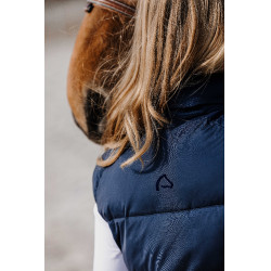 Colete sem mangas Equithème Lina feminino Azul-marinho