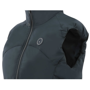 Colete sem mangas Equithème Lina feminino Azul-marinho