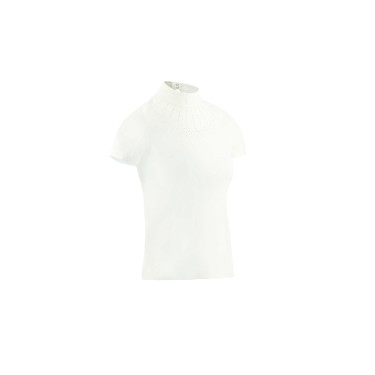 Polo Equithème London de mangas curtas Branco Polo Equithème London de mangas curtas Branco
