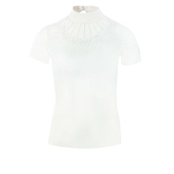 Polo Equithème London de mangas curtas Branco Polo Equithème London de mangas curtas Branco