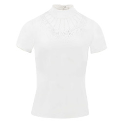 Polo Equithème London de mangas curtas Branco Polo Equithème London de mangas curtas Branco