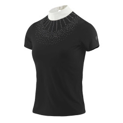 Polo Equithème London de mangas curtas Preto