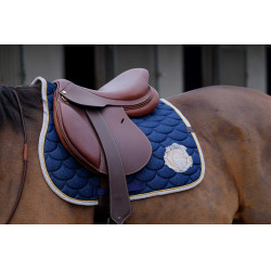 Almofada de sela Equithème Denim Azul-marinho Almofada de sela Equithème Denim Azul-marinho