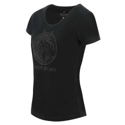 Camiseta Equithème Magali de mangas curtas Preto Camiseta Equithème Magali de mangas curtas Preto