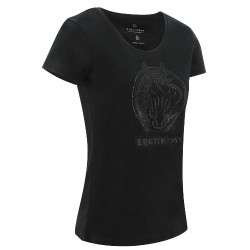 Camiseta Equithème Magali de mangas curtas Preto Camiseta Equithème Magali de mangas curtas Preto