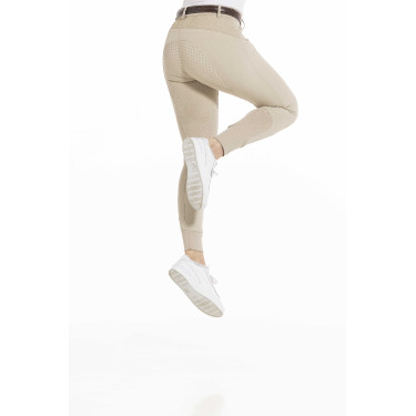 Calça Equithème Kendal com fundo de silicone Bege