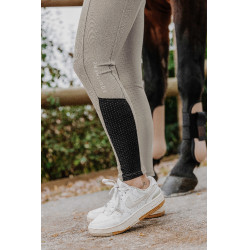 Calça Equithème Brigitte com fundo de silicone  Cinzento-acastanhado Castanho
