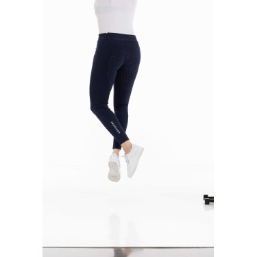 Calça Equithème Pamela com silicone Azul-marinho