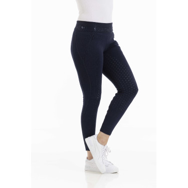 Calça Equithème Pamela com silicone Azul-marinho