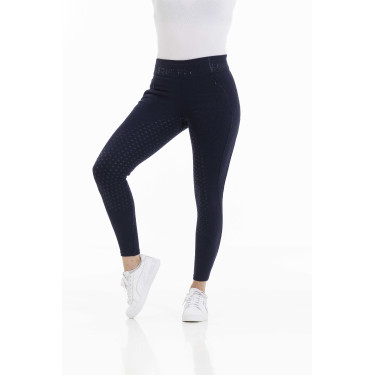 Calça Equithème Pamela com silicone Azul-marinho