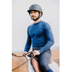 T-shirt Equithème Will lange mouwen Azul-marinho