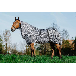 Camisa anti-eczema zebra Riding World Zebra preto / branco Motivos Camisa anti-eczema zebra Riding World Zebra preto / branco Motivos