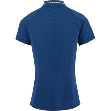 Pólo Equithème Elodie de mangas curtas Azul Mônaco Pólo Equithème Elodie de mangas curtas Azul Mônaco