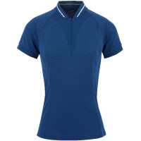 Pólo Equithème Elodie de mangas curtas Azul-marinho Pólo Equithème Elodie de mangas curtas Azul-marinho