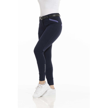 Calça Equithème Kylie com assento de silicone Azul-marinho Calça Equithème Kylie com assento de silicone Azul-marinho