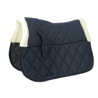 Almofada de sela Equithème Pro air Azul-marinho Almofada de sela Equithème Pro air Azul-marinho