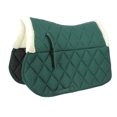Almofada de sela Equithème Pro air Verde escuro Almofada de sela Equithème Pro air Verde escuro