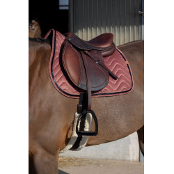 Almofada de sela Equithème Glossy Rosa velho Almofada de sela Equithème Glossy Rosa velho