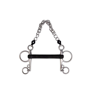 Mors Pelham Metalab borracha rígida reta