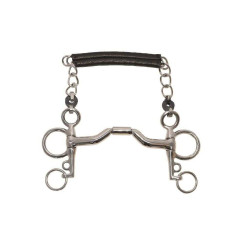 Mors pelham Metalab Elite curvado com passagem de língua