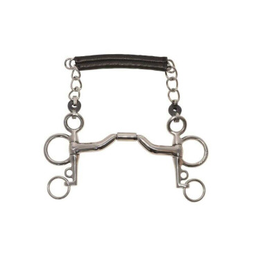 Mors pelham Metalab Elite curvado com passagem de língua