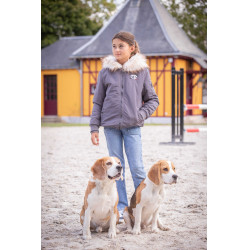 Bombers Eden por PL Lyon Glitter cinza Cinzento