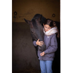 Bombers Eden por PL Lyon Glitter cinza Cinzento