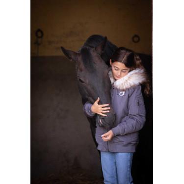 Bombers Eden por PL Lyon Glitter cinza Cinzento