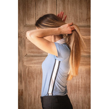 Polo de competição Pénélope Moon Azul ártico Polo de competição Pénélope Moon Azul ártico