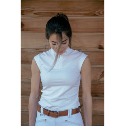 Polo de competição Pénélope Seville Areia Amarelo