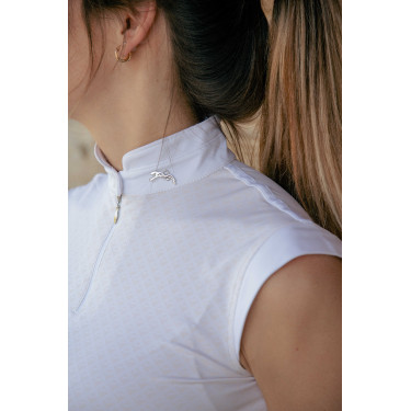 Polo de competição Pénélope Seville Areia Amarelo