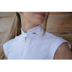 Polo de competição Pénélope Seville Areia Amarelo