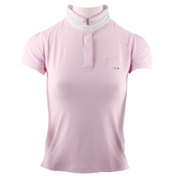 Polo de competição Pénélope Madrid de mangas curtas Rosa Polo de competição Pénélope Madrid de mangas curtas Rosa