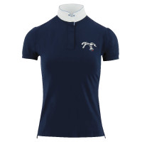 Polo de competição Pénélope Madrid de mangas curtas Branco Polo de competição Pénélope Madrid de mangas curtas Branco