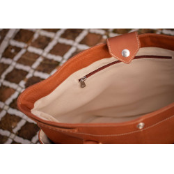 Bolsa Pénélope Maisons Laffitte Conhaque Castanho