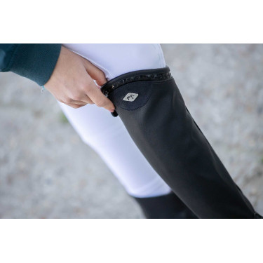 Mini chaps Pénélope Softy Preto