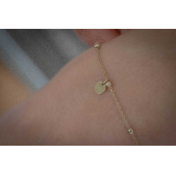 Pulseira Pénélope Eugénie dourada Dourado Ouro