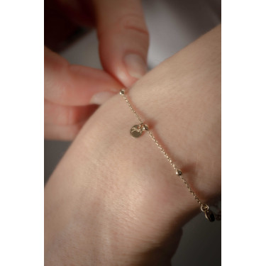 Pulseira Pénélope Eugénie dourada Dourado Ouro Pulseira Pénélope Eugénie dourada Dourado Ouro