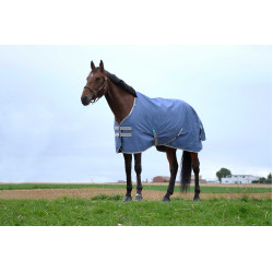Capa Equithème Tyrex 600D reciclada Azul-marinho Capa Equithème Tyrex 600D reciclada Azul-marinho