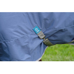 Capa Equithème Tyrex 600D reciclada Azul-marinho Capa Equithème Tyrex 600D reciclada Azul-marinho