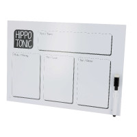 Placa de ração com marcador Hippotonic Nenhuma Branco Placa de ração com marcador Hippotonic Nenhuma Branco